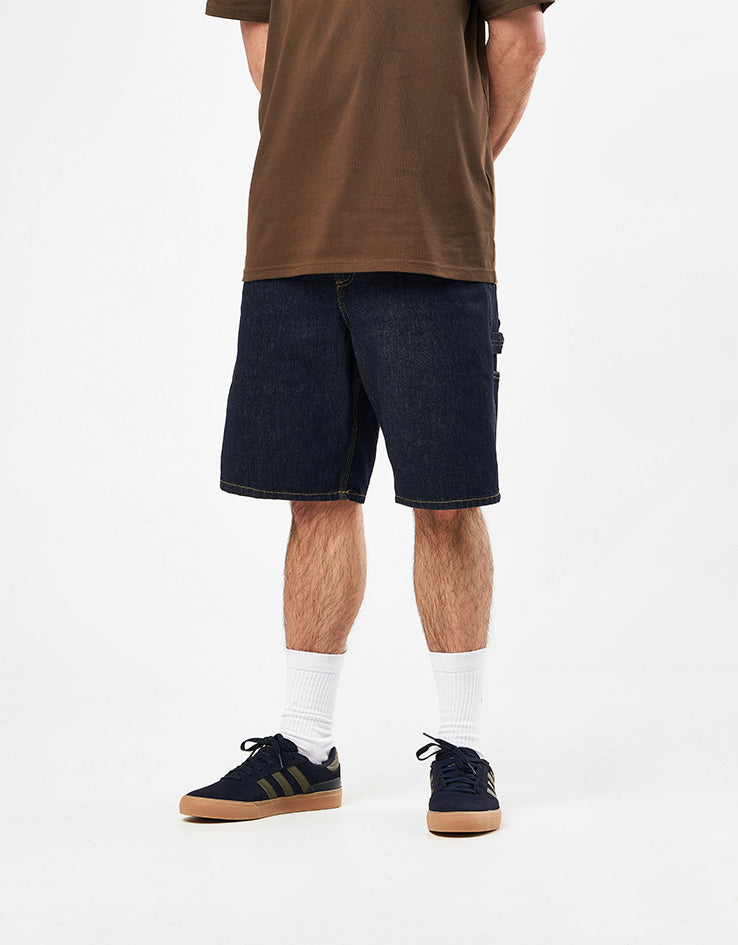 Carhartt WIP Single Knee Shorts - Blue (Rinsed)