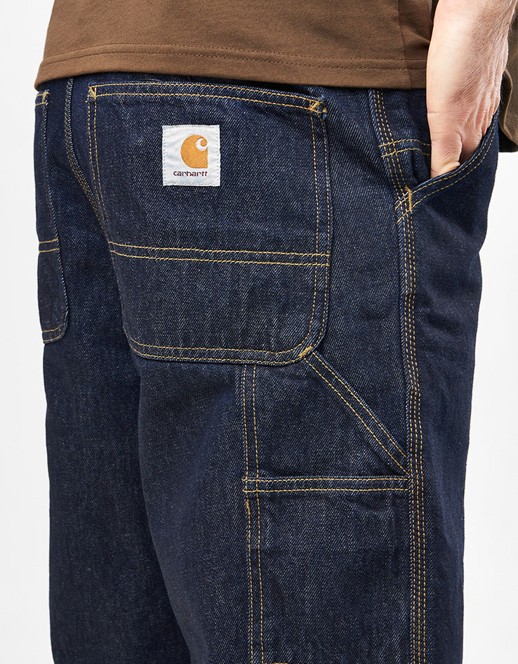 Carhartt WIP Single Knee Shorts - Blue (Rinsed)