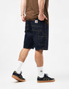 Carhartt WIP Single Knee Shorts - Blue (Rinsed)