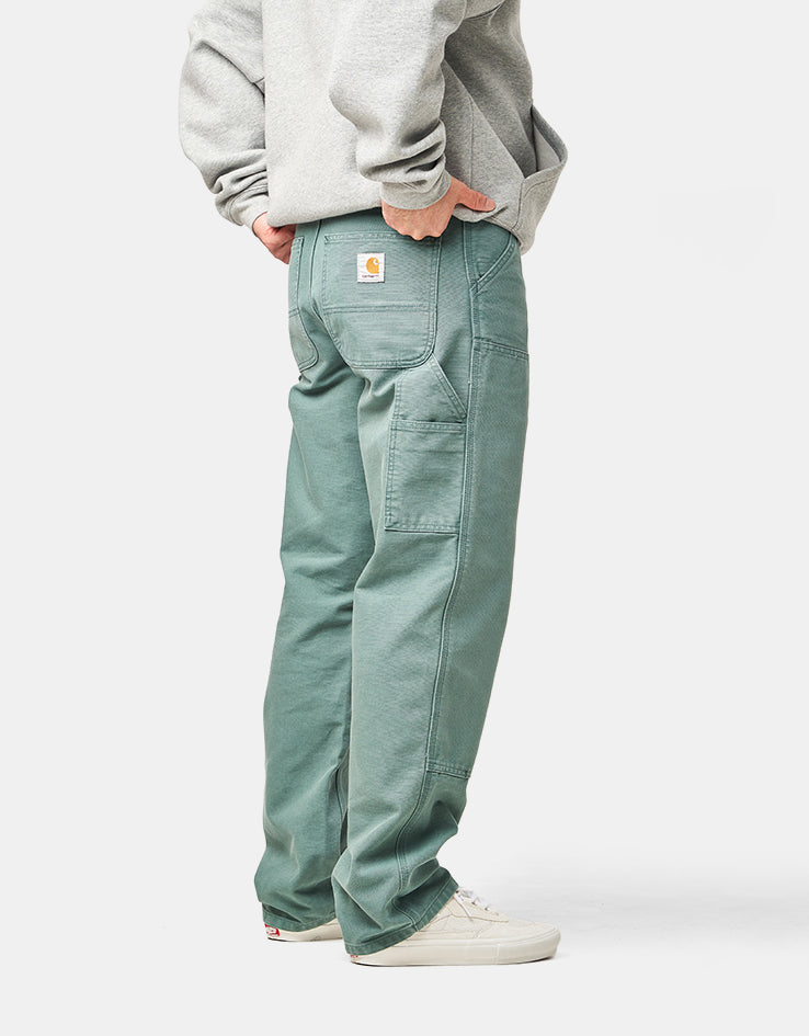 Carhartt WIP Double Knee Pant - Silver Pine (Stone Canvas)