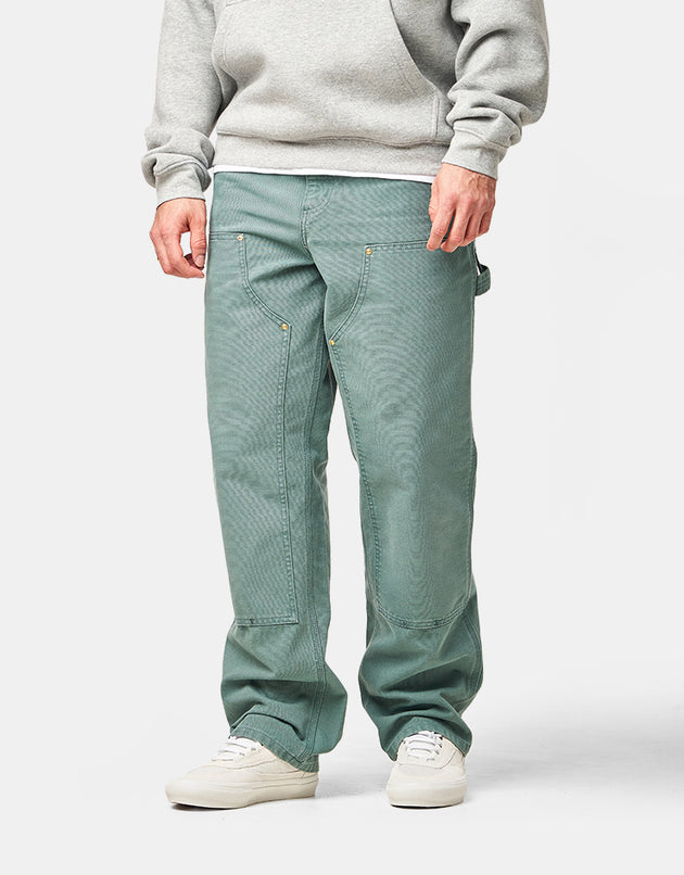 Carhartt WIP Double Knee Pant - Silver Pine (Stone Canvas)