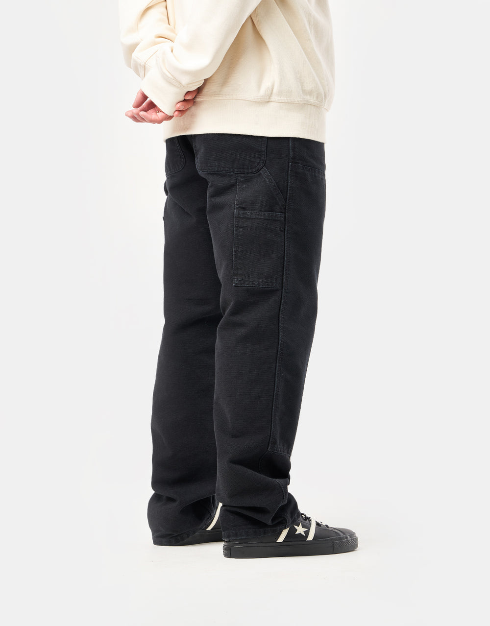 Carhartt WIP Double Knee Pant - Black (Stone Canvas)
