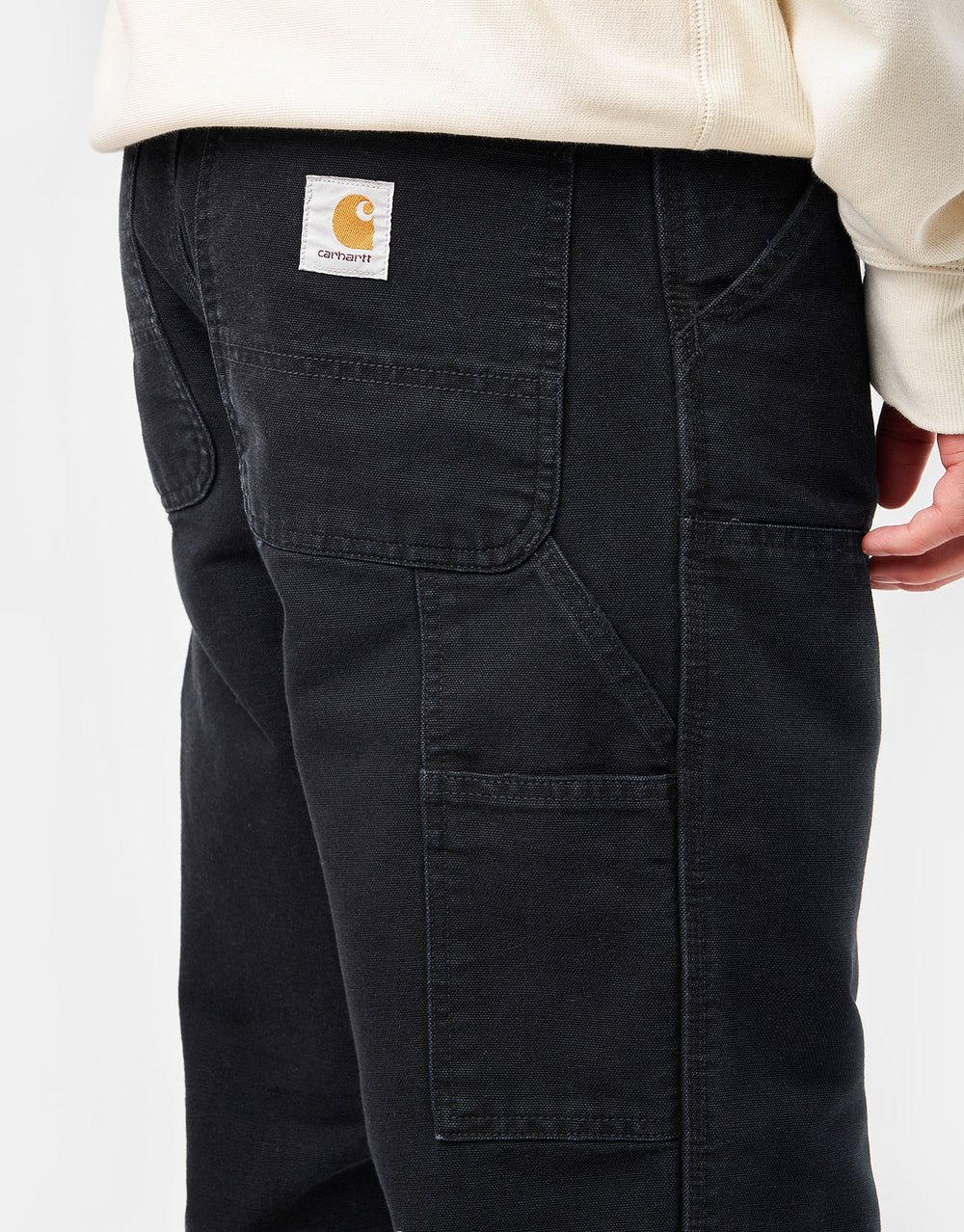 Carhartt WIP Double Knee Pant - Black (Stone Canvas)