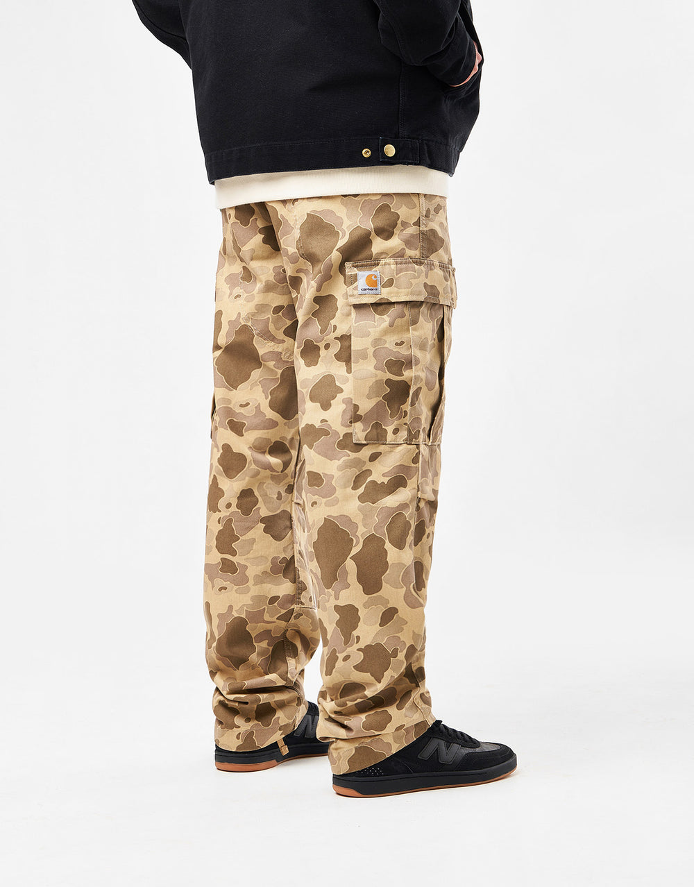 Carhartt WIP Regular Cargo Pant - Camo Duck/Desert (Rinsed)