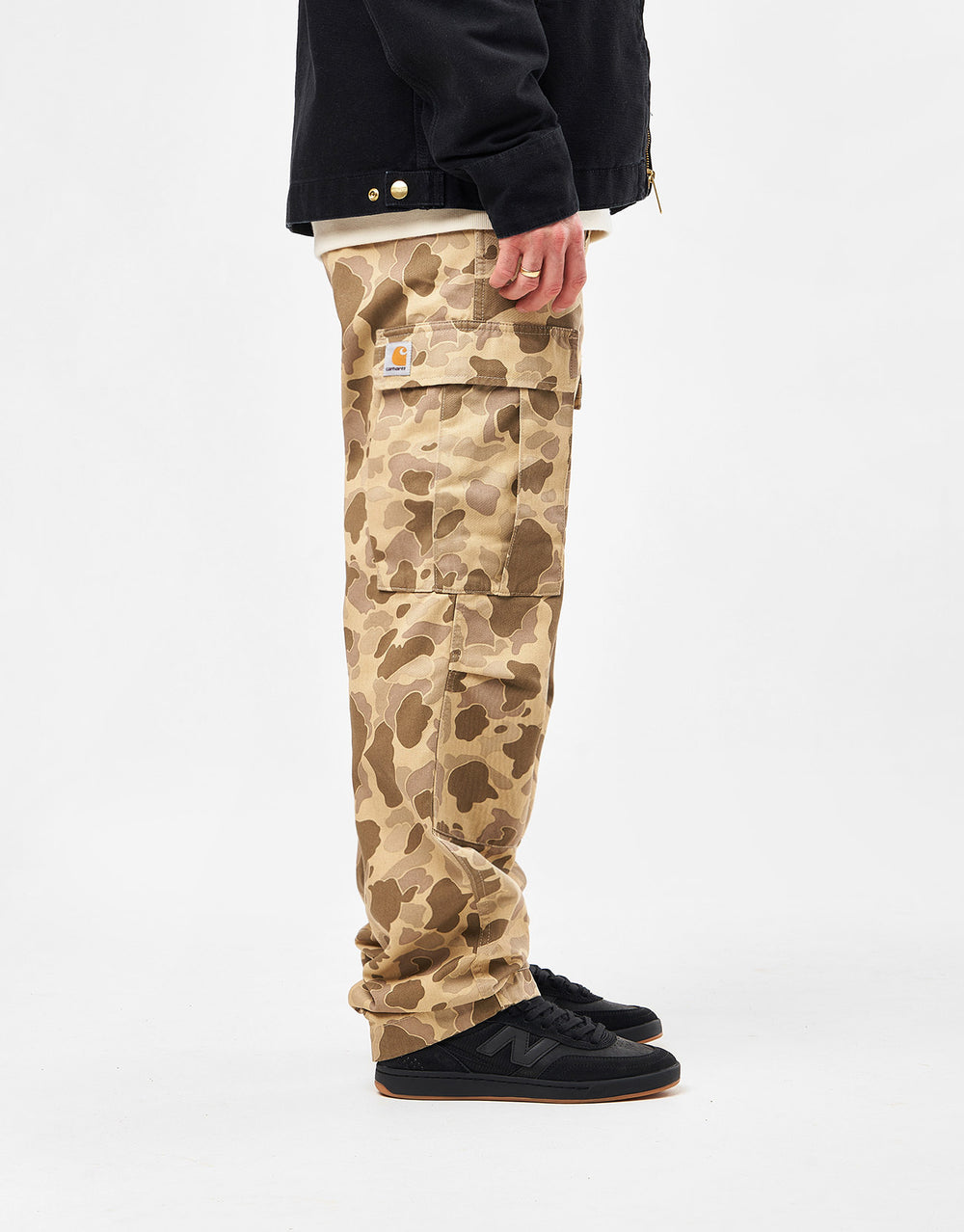 Carhartt WIP Regular Cargo Pant - Camo Duck/Desert (Rinsed)