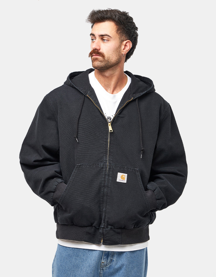 Carhartt WIP OG Active Jacket - Black (Stone Canvas)