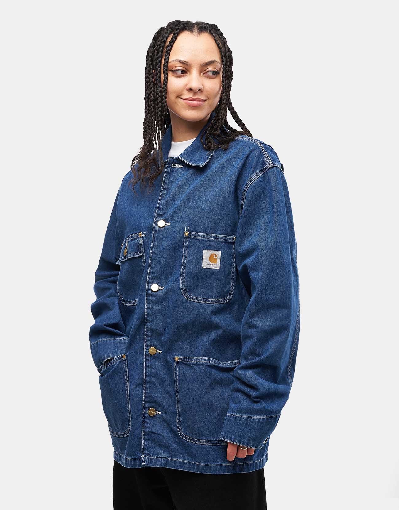 Carhartt WIP OG Chore Coat - Blue (Stone Washed) | Route One