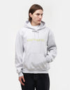 Carhartt WIP Hooded Carhartt Sweatshirt - Ash Heather/Air Green