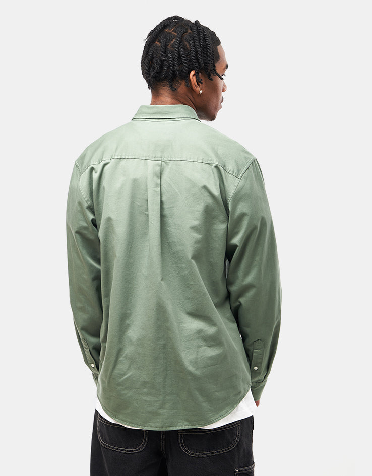 Carhartt WIP L/S Madison Shirt - Park/White