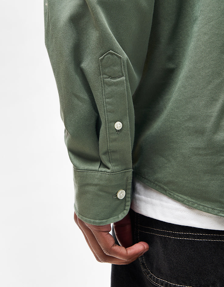 Carhartt WIP L/S Madison Shirt - Park/White