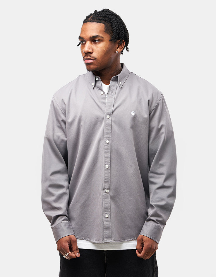 Carhartt WIP L/S Madison Shirt - Yosemite/White