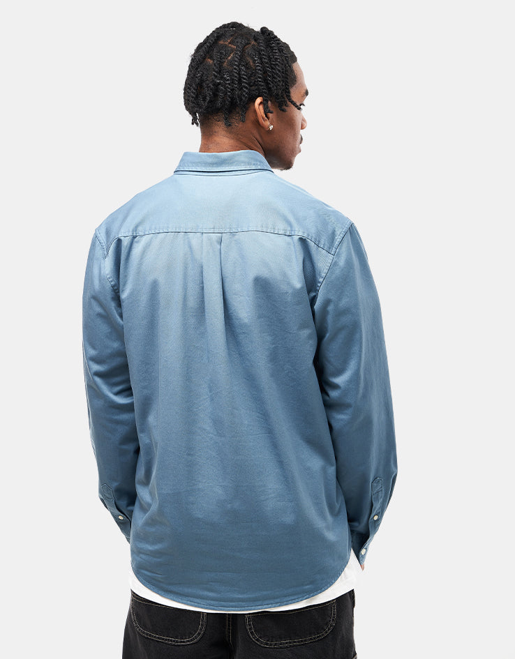 Carhartt WIP L/S Madison Shirt - Icy Water/Wax