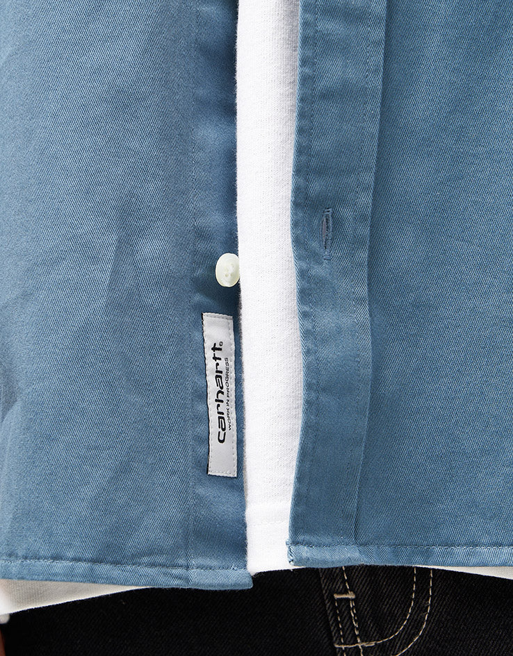 Carhartt WIP L/S Madison Shirt - Icy Water/Wax