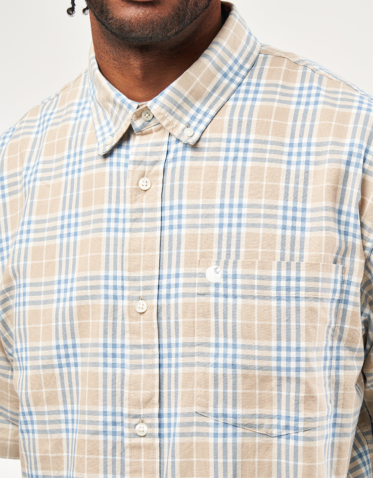Carhartt WIP S/S Niven Shirt - Niven Check/Wall/Wax