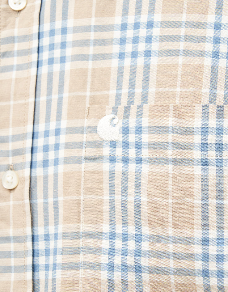 Carhartt WIP S/S Niven Shirt - Niven Check/Wall/Wax