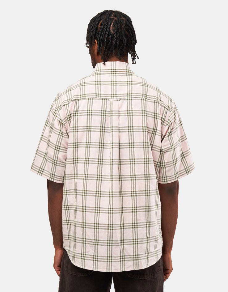 Carhartt WIP S/S Niven Shirt - Niven Check/Air Pink/Wax
