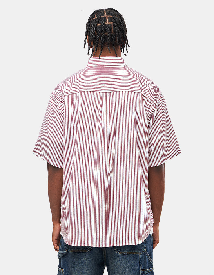 Carhartt WIP S/S Phelps Shirt - Phelps Stripe/Mulberry