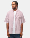 Carhartt WIP S/S Phelps Shirt - Phelps Stripe/Mulberry