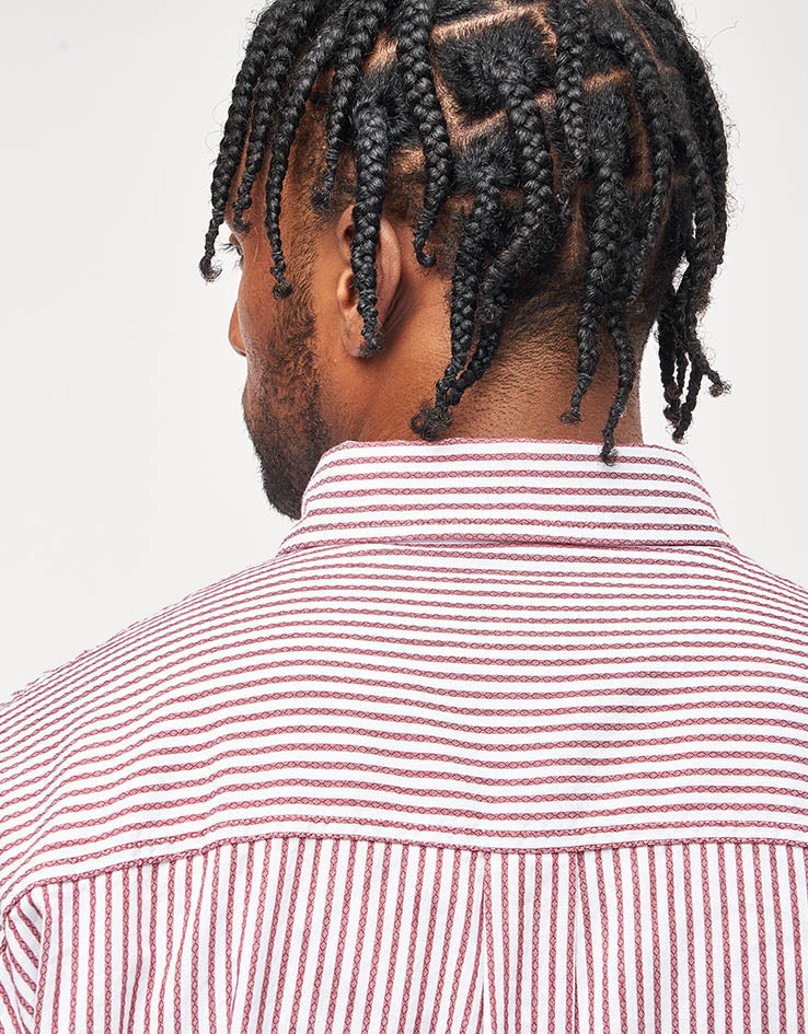 Carhartt WIP S/S Phelps Shirt - Phelps Stripe/Mulberry