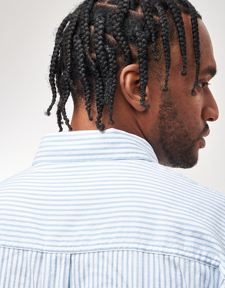 Carhartt WIP S/S Phelps Shirt - Phelps Stripe/Bluebird