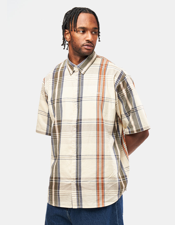 Carhartt WIP S/S Roslin Shirt - Roslin Check/Natural/Wax
