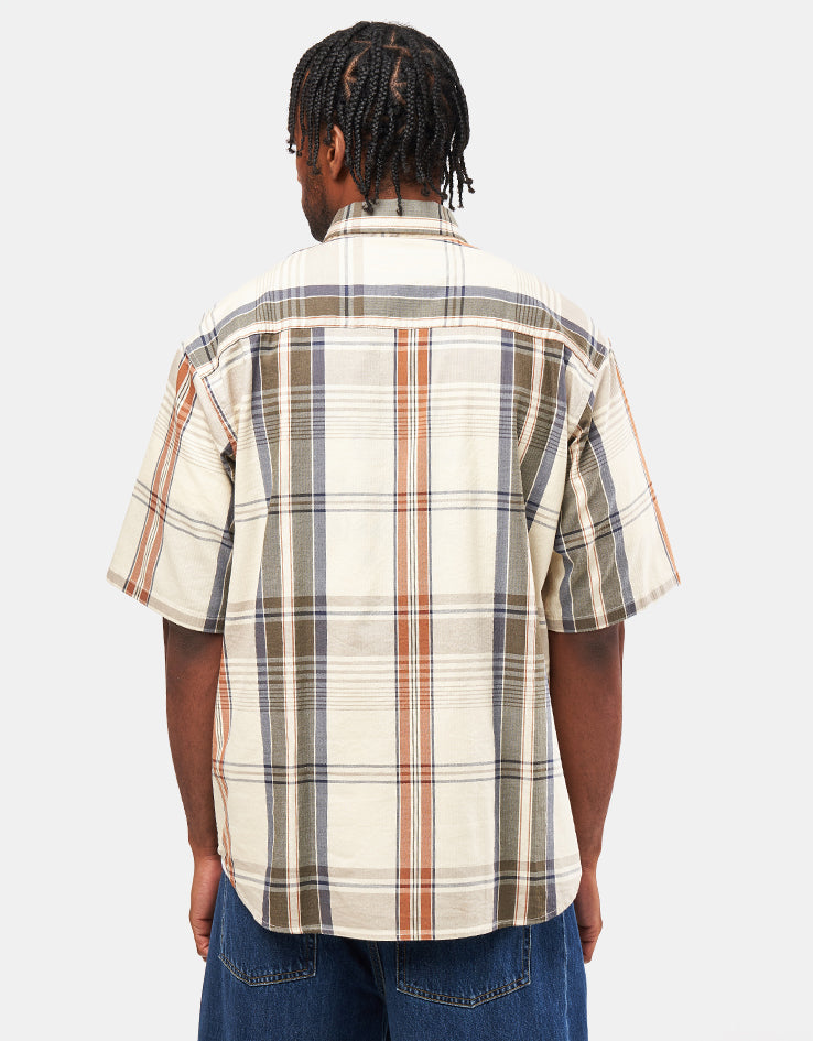 Carhartt WIP S/S Roslin Shirt - Roslin Check/Natural/Wax