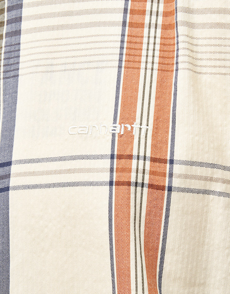 Carhartt WIP S/S Roslin Shirt - Roslin Check/Natural/Wax