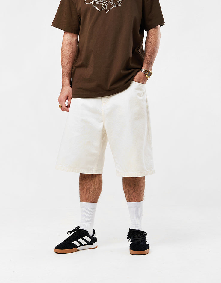 Carhartt WIP Brandon Shorts - White (Rinsed)