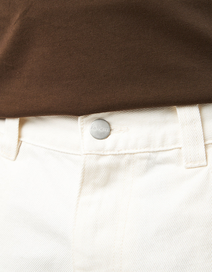 Carhartt WIP Brandon Shorts - White (Rinsed)