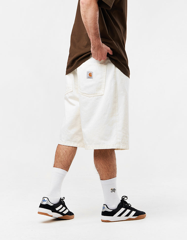 Carhartt WIP Brandon Shorts - White (Rinsed)