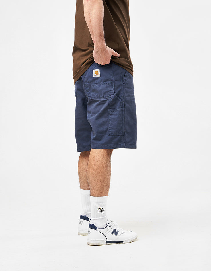 Carhartt WIP Flint Shorts - Dusky Blue (Garment Dyed)