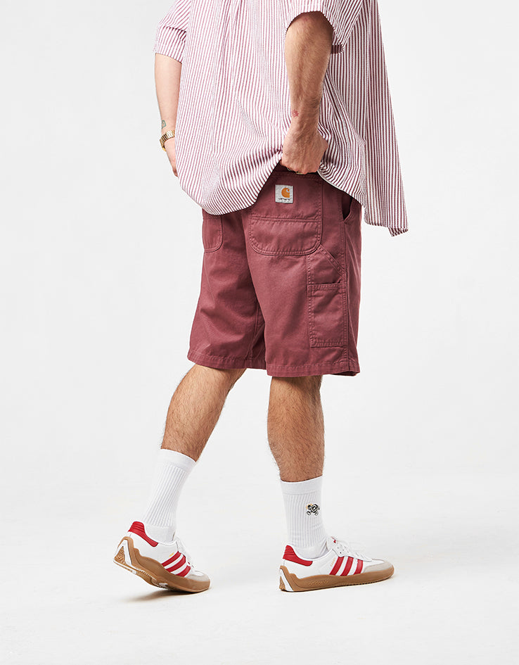 Carhartt WIP Flint Shorts - Dusky Pink (Garment Dyed)