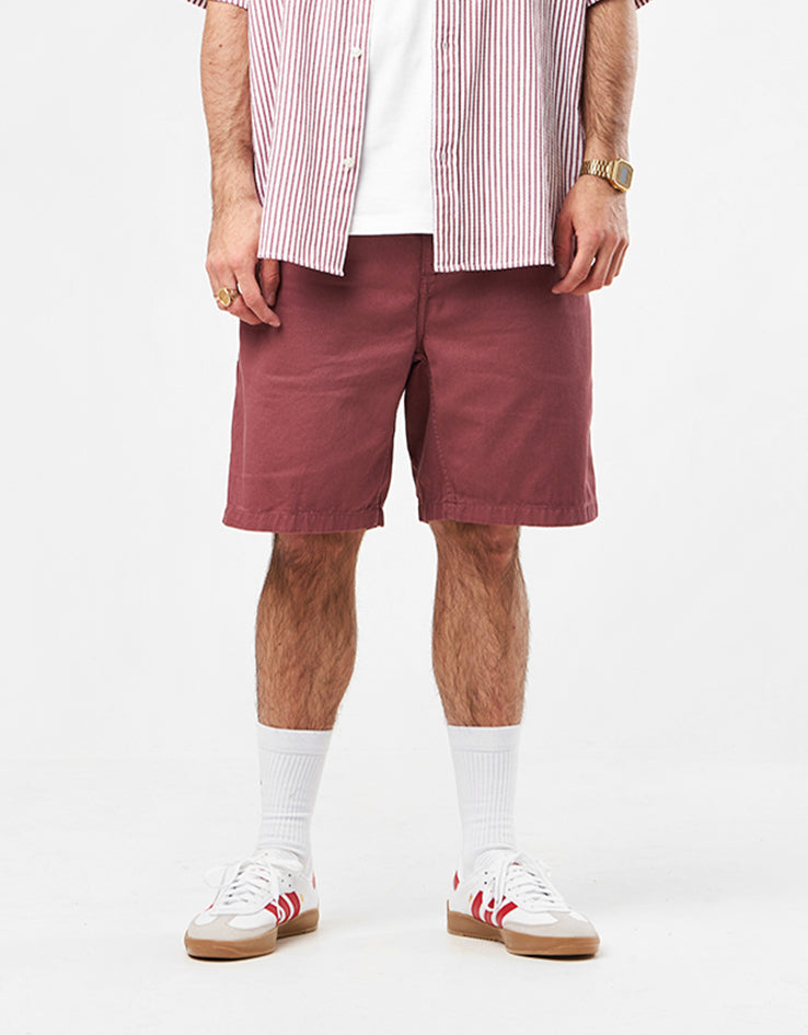 Carhartt WIP Flint Shorts - Dusky Pink (Garment Dyed)