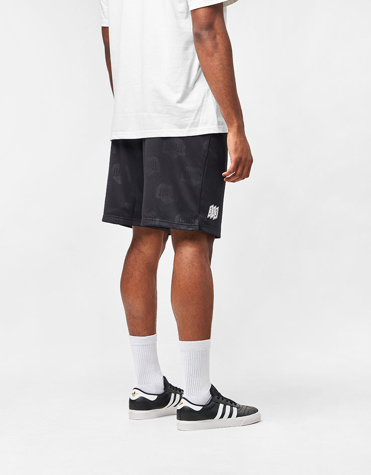 Carhartt WIP Hartt Football Shorts - Heart Train Jacquard/Black