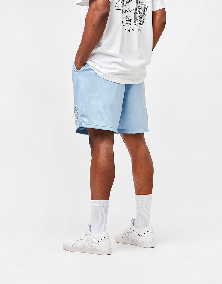 Carhartt WIP Hartt Football Shorts - Heart Train Jacquard/Bluebird