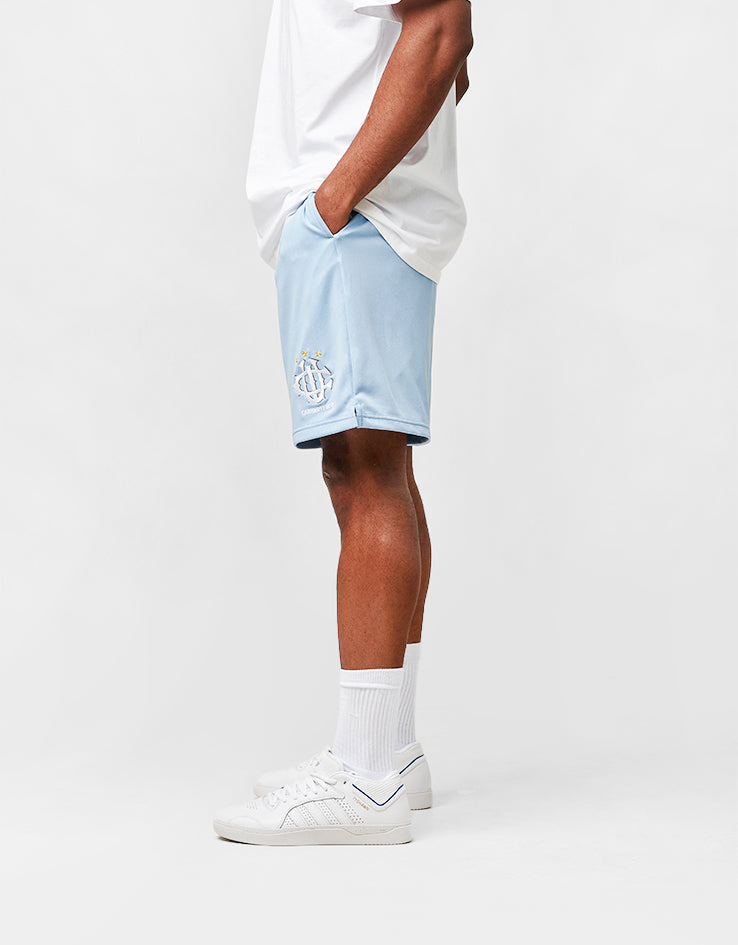 Carhartt WIP Hartt Football Shorts - Heart Train Jacquard/Bluebird