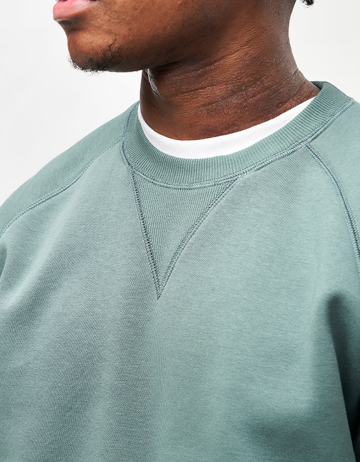 Carhartt WIP Chase Sweat - Silver Pine/Gold