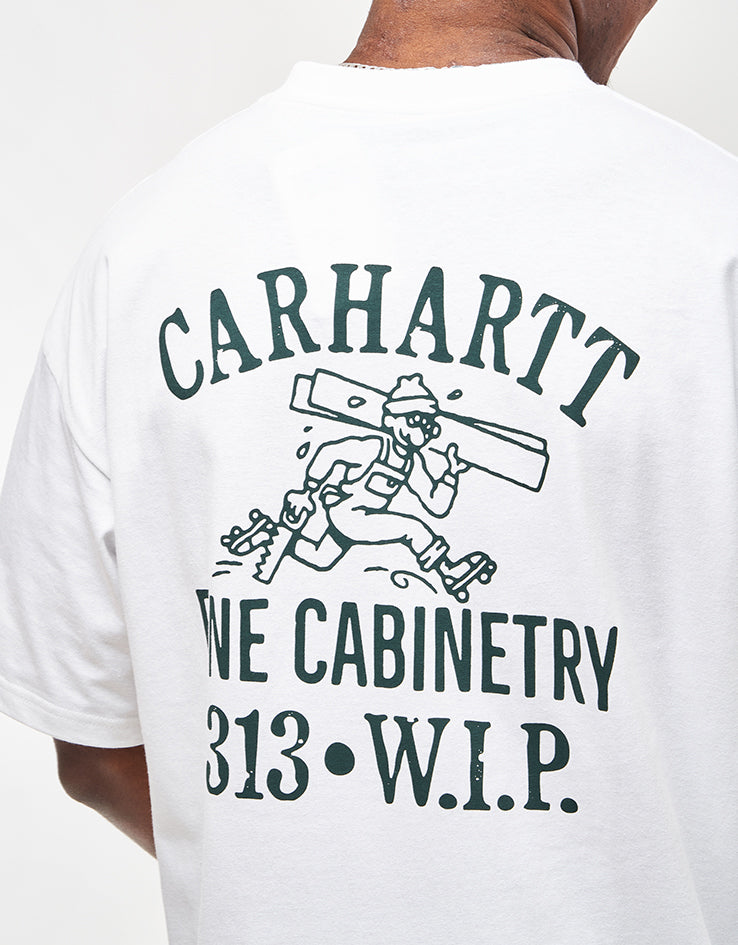 Carhartt WIP Cabinetry T-Shirt - White/Black