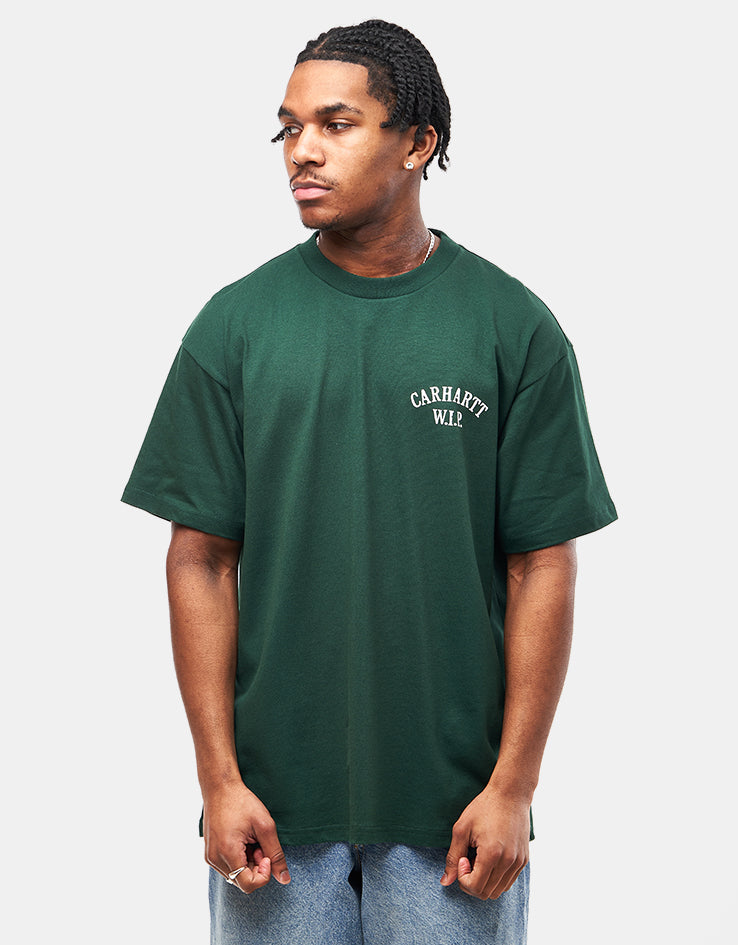 Carhartt WIP Cabinetry T-Shirt - Conifer/White