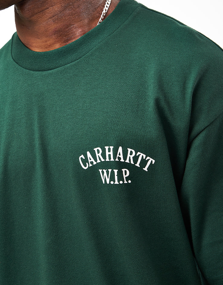 Carhartt WIP Cabinetry T-Shirt - Conifer/White