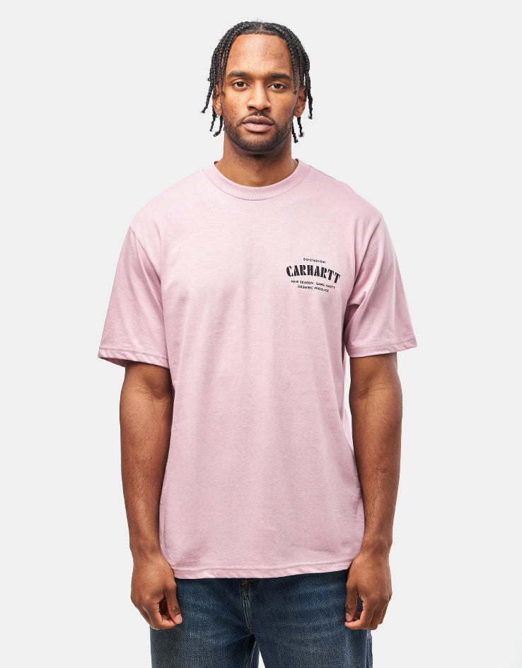 Carhartt WIP Catalogue C Logo T-Shirt - Hortensia