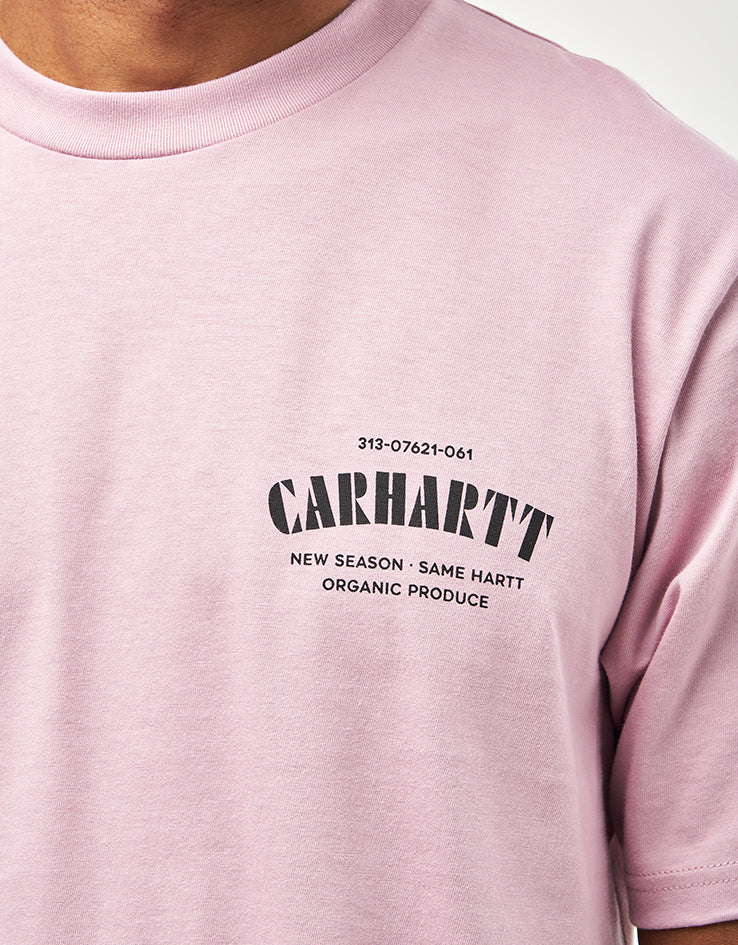 Carhartt WIP Catalogue C Logo T-Shirt - Hortensia