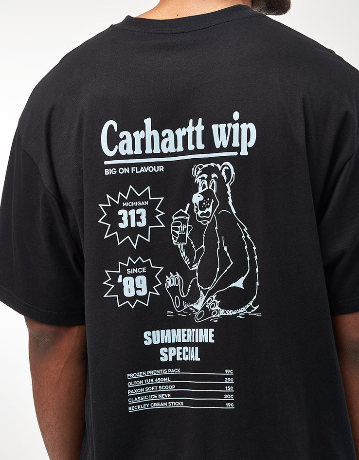 Carhartt WIP Catalogue T-Shirt - Black/Bluebird