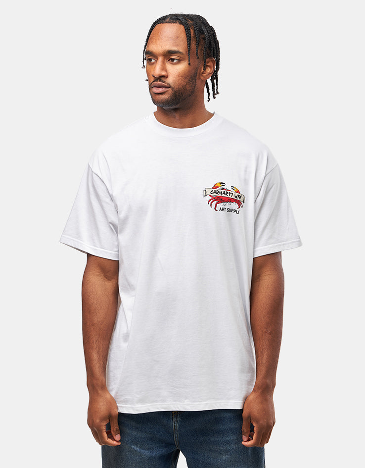 Carhartt WIP Crab Paint T-Shirt - White
