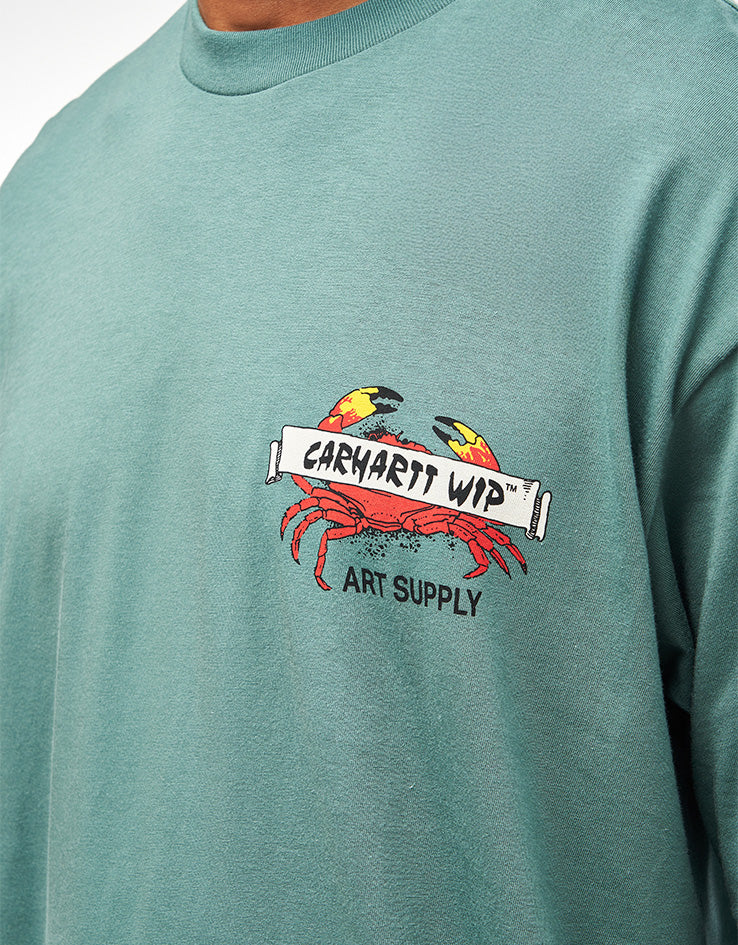 Carhartt WIP Crab Paint T-Shirt - Silver Pine