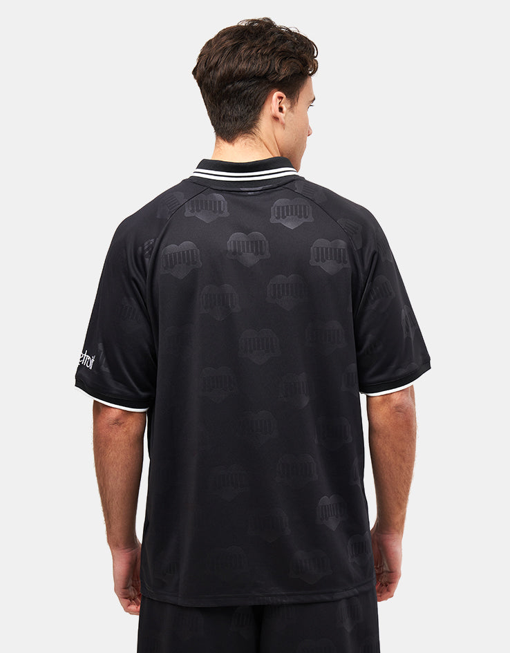 Carhartt WIP Hartt Football T-Shirt - Heart Train Jacquard/Black