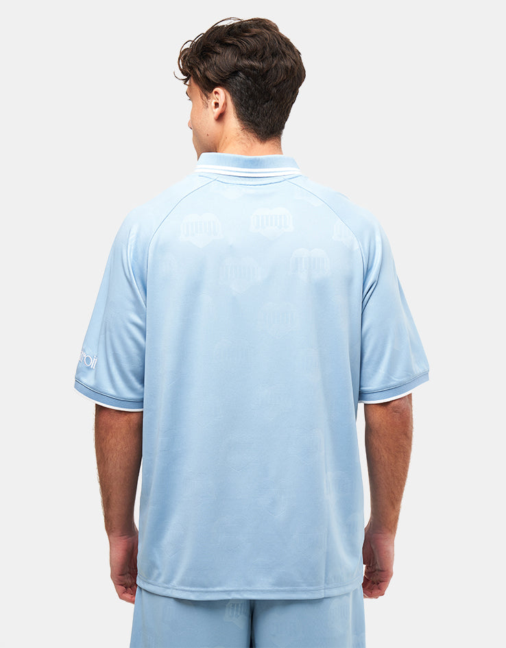 Carhartt WIP Hartt Football T-Shirt - Heart Train Jacquard/Bluebird