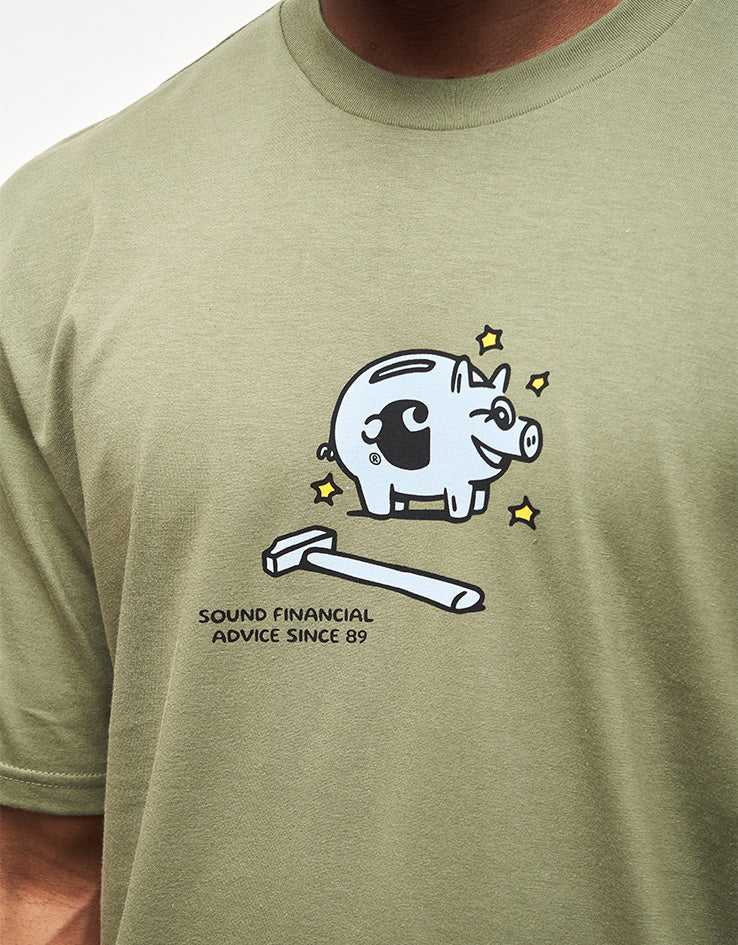 Carhartt WIP Piggybank T-Shirt - Dollar Green