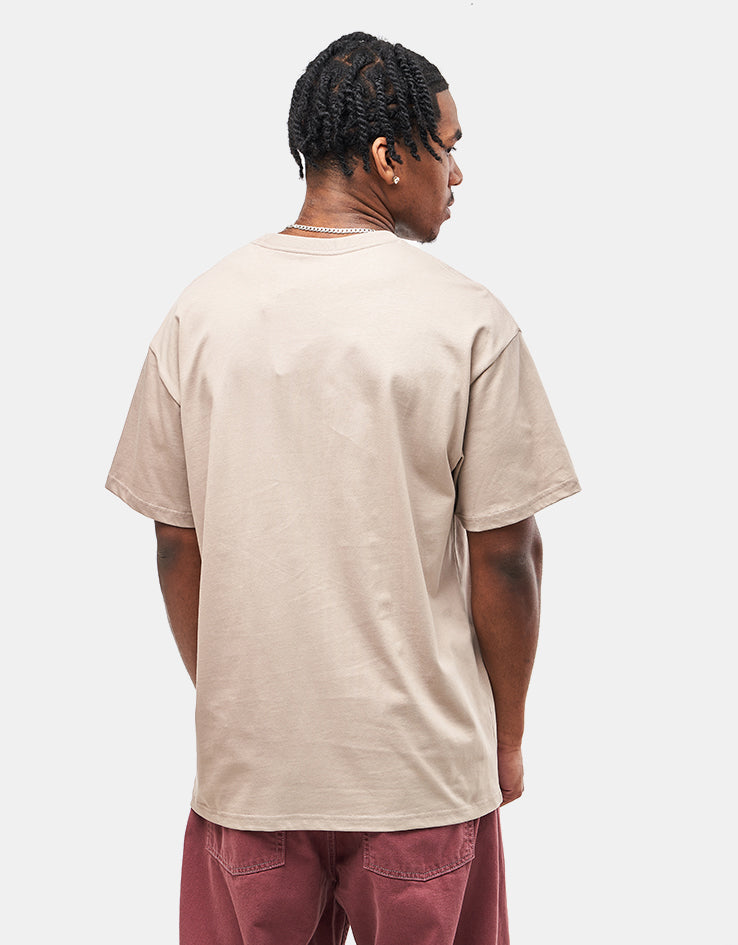 Carhartt WIP S/S Chase T-Shirt - Dusky Beige/Gold