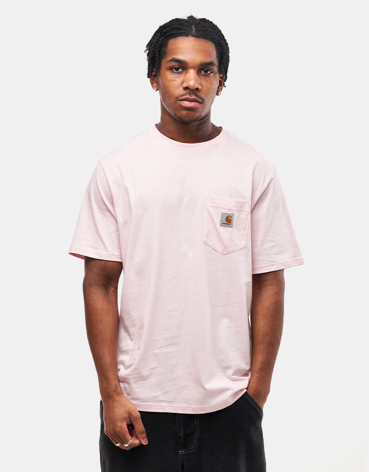 Carhartt WIP S/S Pocket T-Shirt - Air Pink